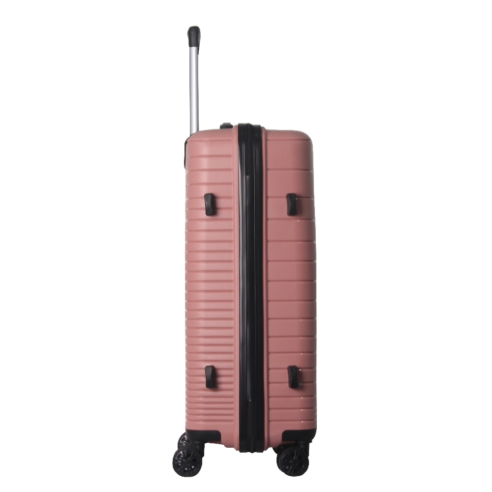 Luggage Set 3 Piece, PP Hardshell Carry On Suitcase With Spinner Wheels & TSA Lock, Lightweight Suitcases For Business, Trip, (20"/24"/28"), Pink_voghion.com